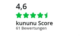 kununu Score - 4,6 von 5 bei 72 Bewertungen