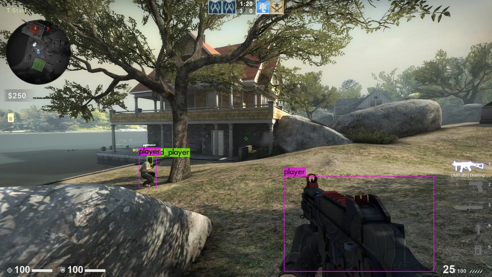 Beispielvorhersage in CS:GO